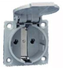 Continental European Socket with Cover Cap