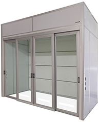 Framed Glass Doors (Overhead Suspension)