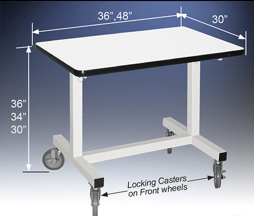 T - Frame Mobile Tables