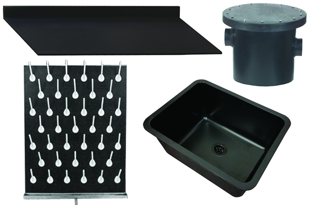 Laboratory Countertops, Sinks, and Plumbing