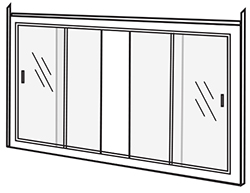 Combination Vertical Moving Frame With Horizontal Sliding Sashes