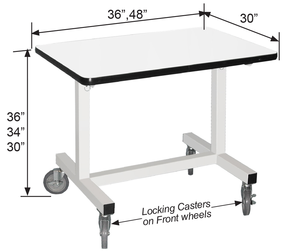 T - Frame Mobile Tables
