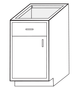 1 Drawer - 1 Door