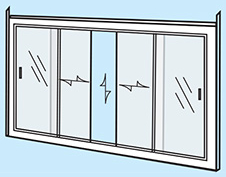 Combination Vertical Moving Frame With Horizontal Sliding Sashes