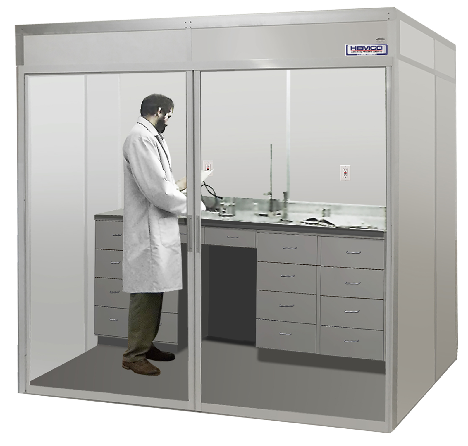 4’ X 8’ QC Lab w/base floor