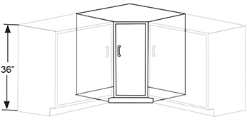 Spacious Corner Cabinet