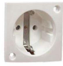 Continental European Panel Mount Socket