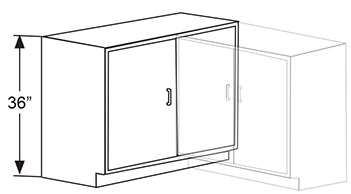 Overlap Corner Cabinet