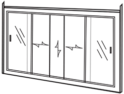Combination Vertical Moving Frame With Horizontal Sliding Sashes