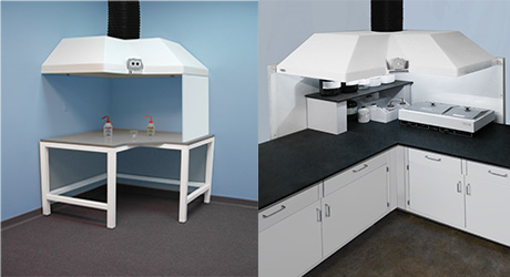 Corner Canopy Hoods (Fiberglass)